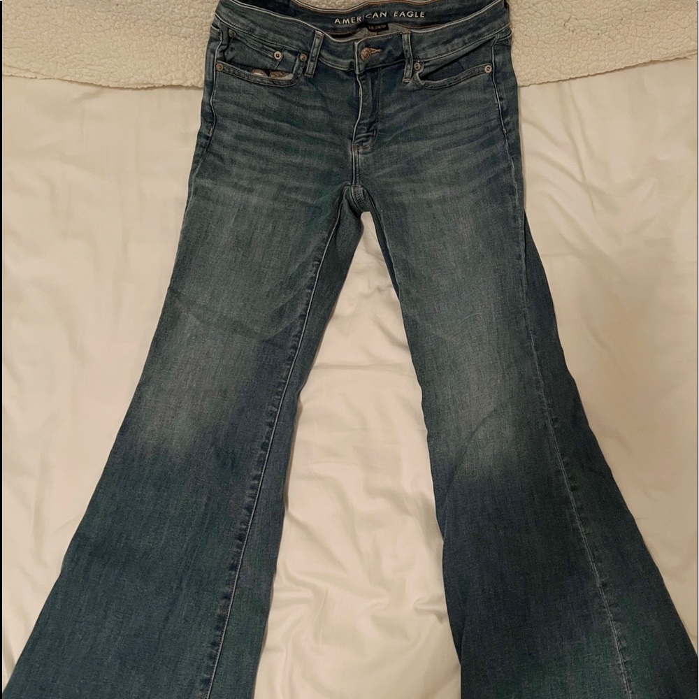 American Eagle Low Rise Flare Jeans